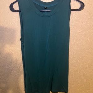 Blue, small, workout tank top